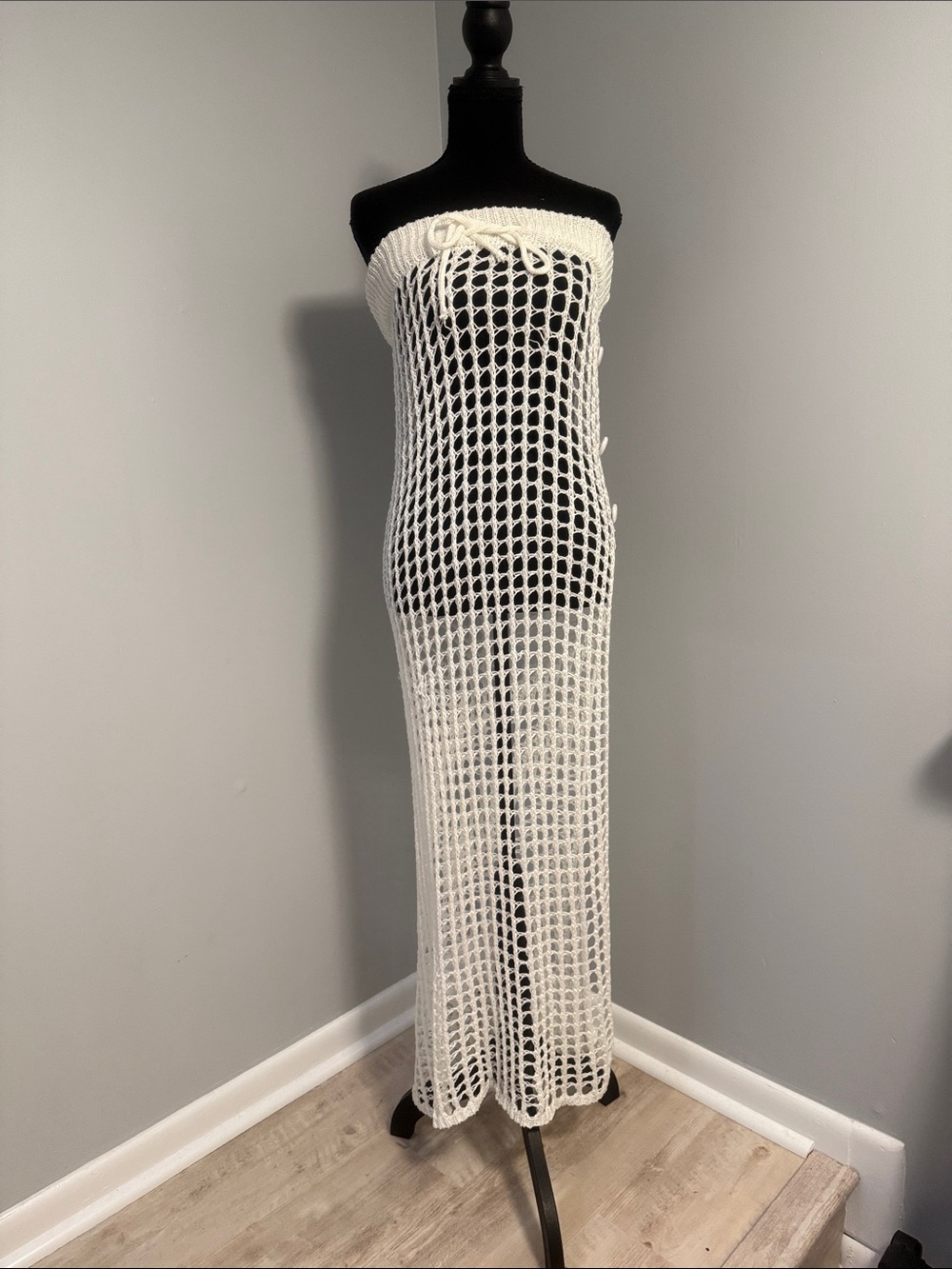 White Crochet Skirt Cover-Up
